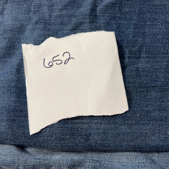 7 for all man kind reg33 Men's Blue Jeans embroidered pockets button fly lowrise - Picture 14 of 14